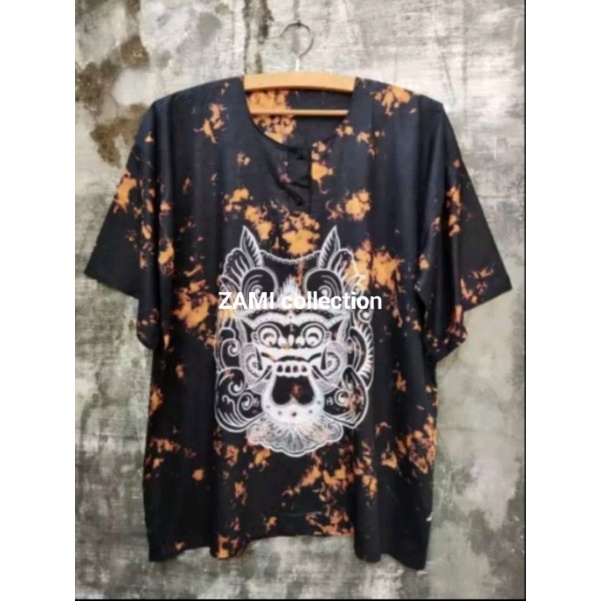 kaos barong bali hitam