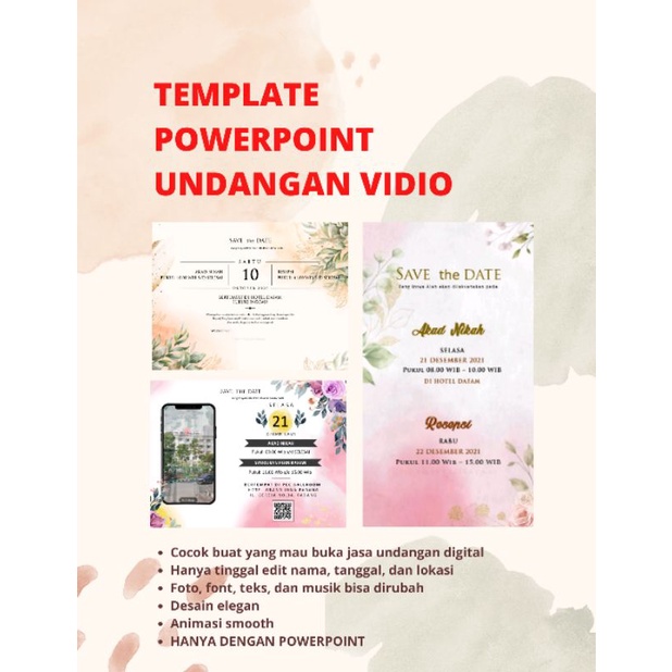 Template undangan digital vidio