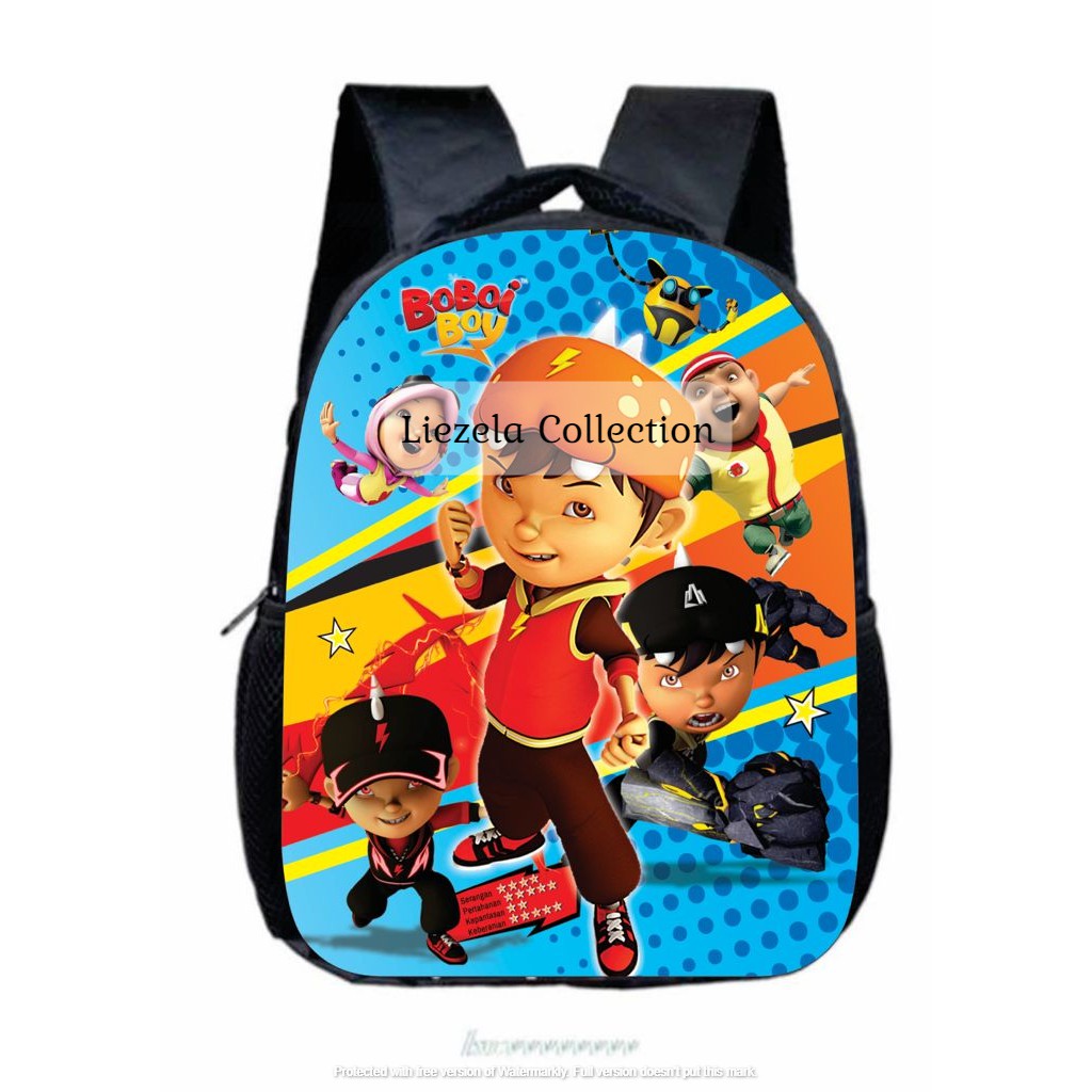 Tas ransel sekolah anak laki laki motif BOBOIBOY