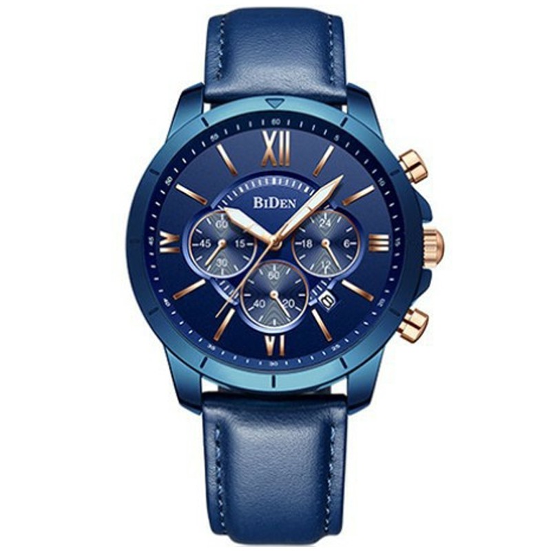 Biden Watch 0158 Blue Jam Tangan Original Chronograph