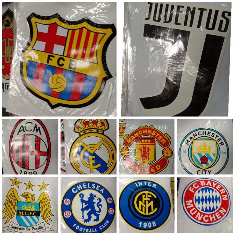 

Stiker, Sticker Vinyl Club Bola buat dasbor motor matic Ukuran 22cm x 30cm
