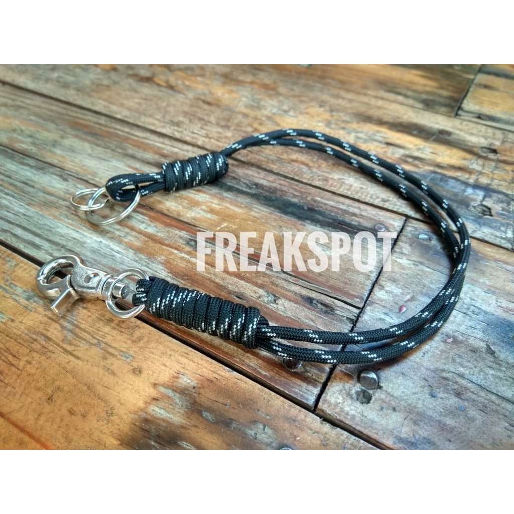 Tali dompet pria paracord bukan prusik two line