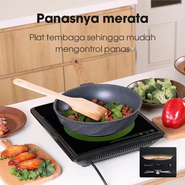 Kompor Listrik Induksi Samono WS-01 Induction Cooker Waterproof Smart Touch - Garansi Resmi 1 Tahun