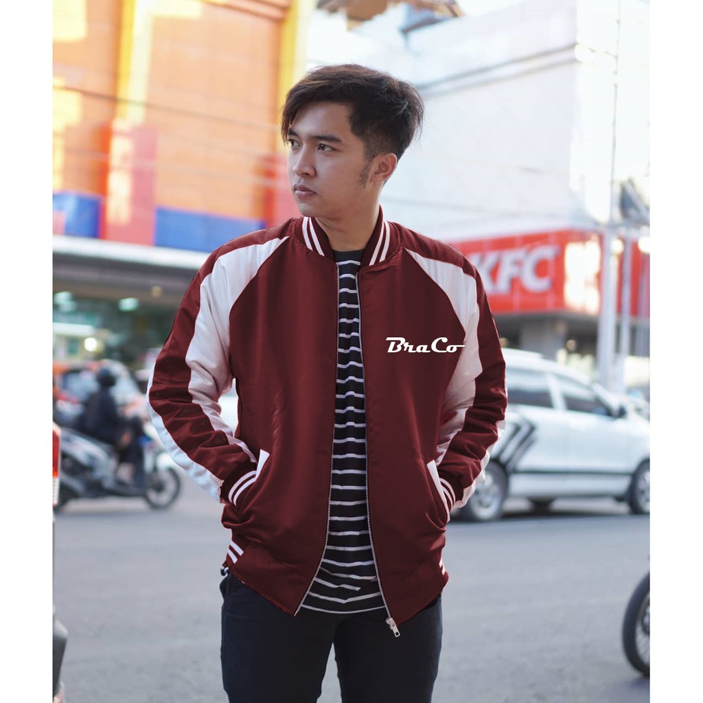 Sukajan Bomber Jacket - Jaket Bomber Pria - Jaket Baseball Varsity