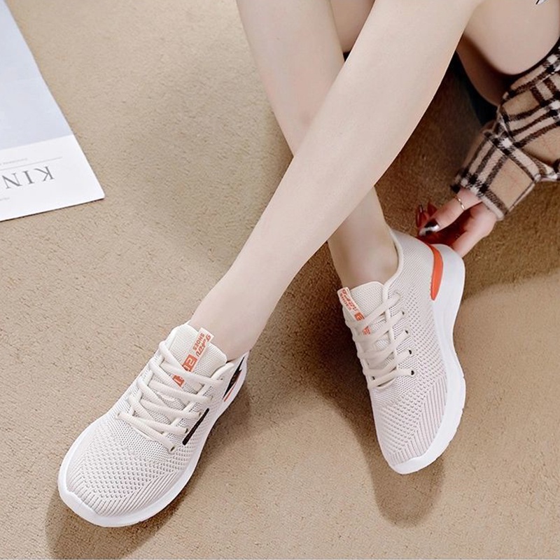 Sepatu Sneakers Wanita Running Fashion Import Premium - F-68