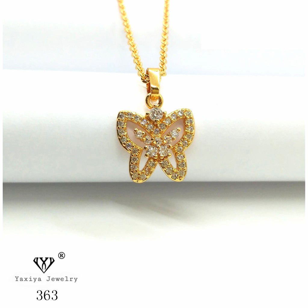 

Liontin Emas permata Perhiasan imitasi Gold 18k Yaxiya Jewelry 363