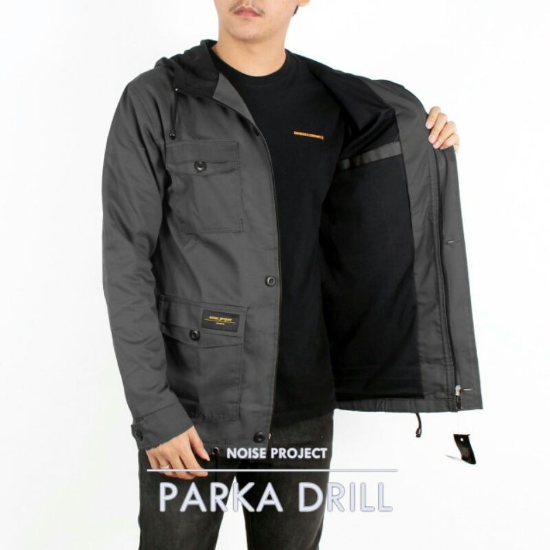 Jaket Parka Pria Jaket Parka Drill Noise