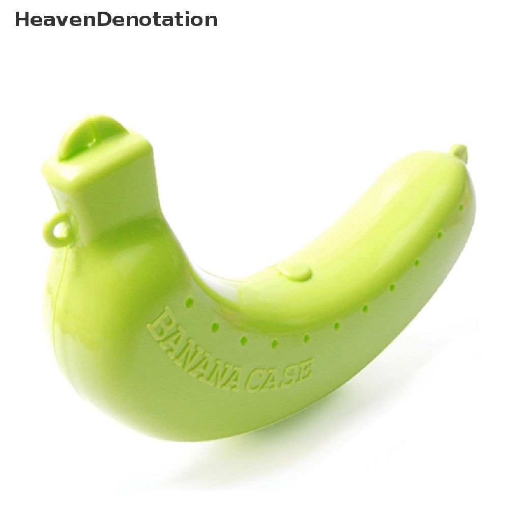 [HeavenDenotation] Cute 3 Colors Fruit Banana Protector Box Holder Case Lunch Container Storage