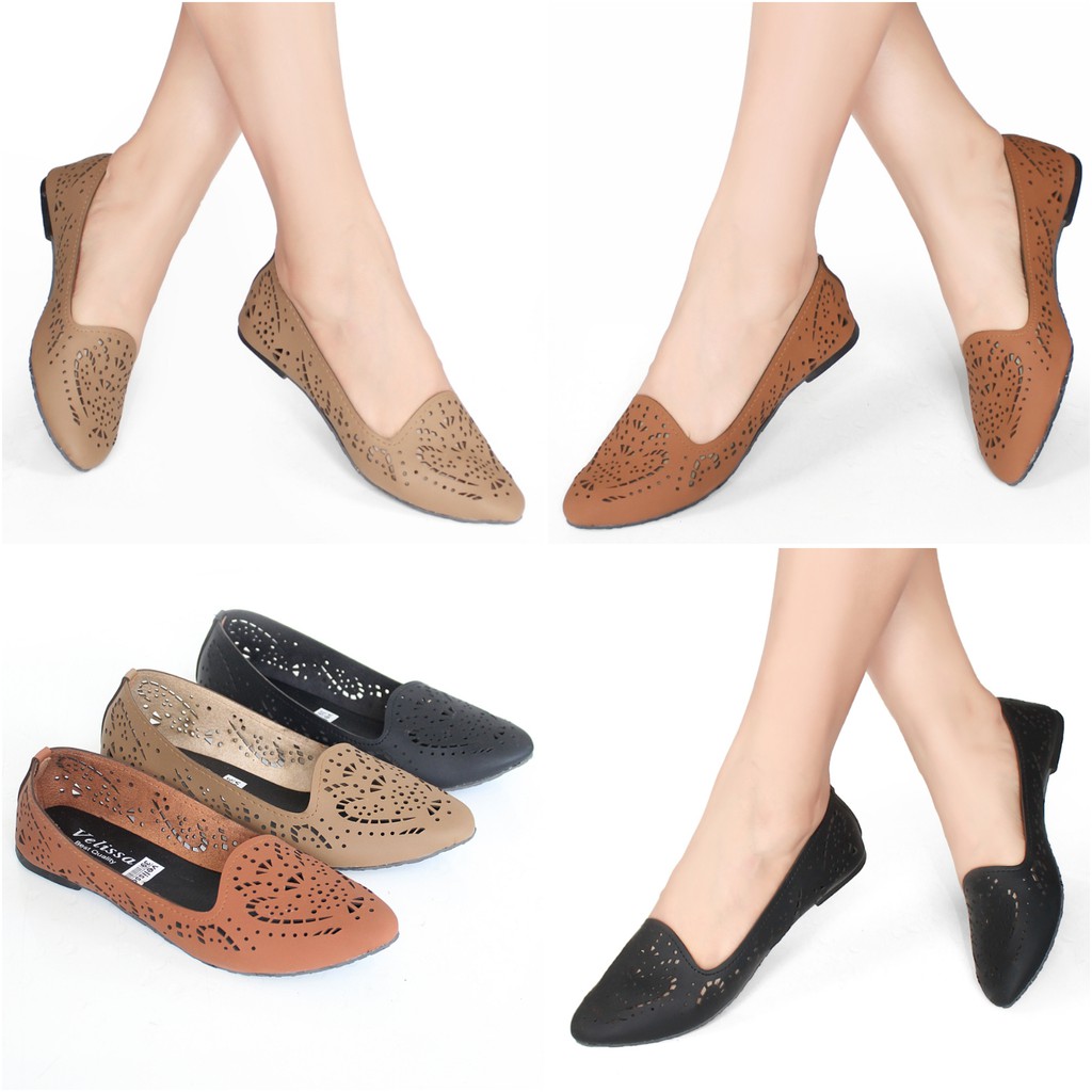  Sepatu  Wanita  Flat Shoes  Laser DH01 Shopee  Indonesia