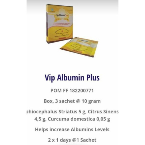 Vip Albumin Sachet isi 3 sachet