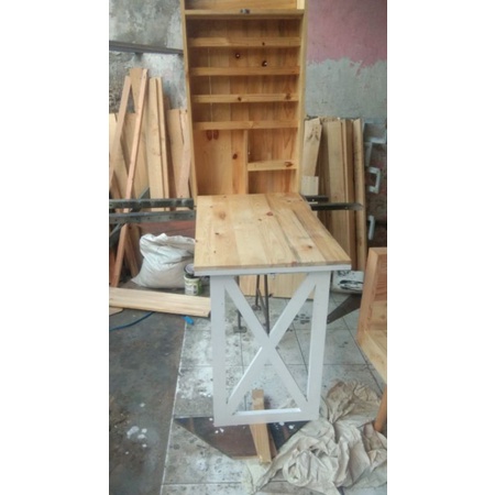 meja makan lipat . meja bar minimalis