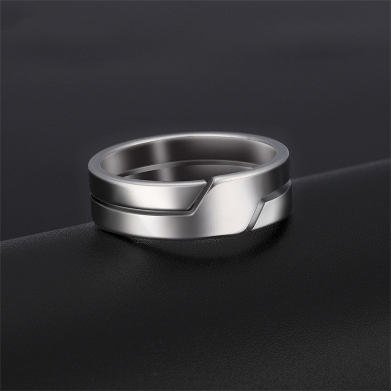 [Featured] Fashion Simple Stainless Steel Ring For Women And Men / Engagement Jewelry Anniversary Gift