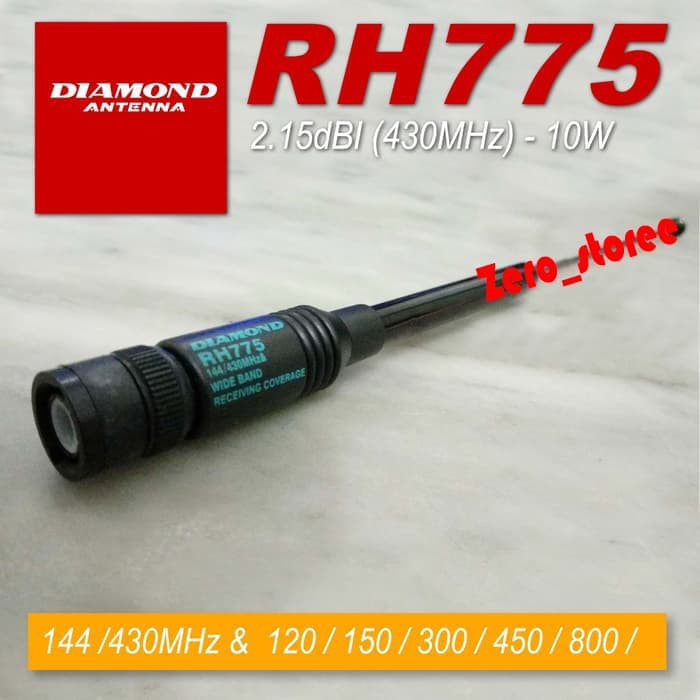 ANTENA DUALBAND ASLI DIAMOND RH 775 BNC ASLI JEPANG RH775 VHF DAN UHF RH-774 ICOM ALINCO antena tarik