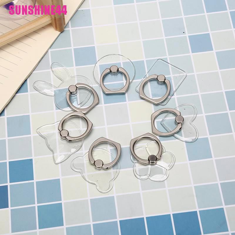 (SUN44) 1pc ring stand holder Transparan Untuk Handphone