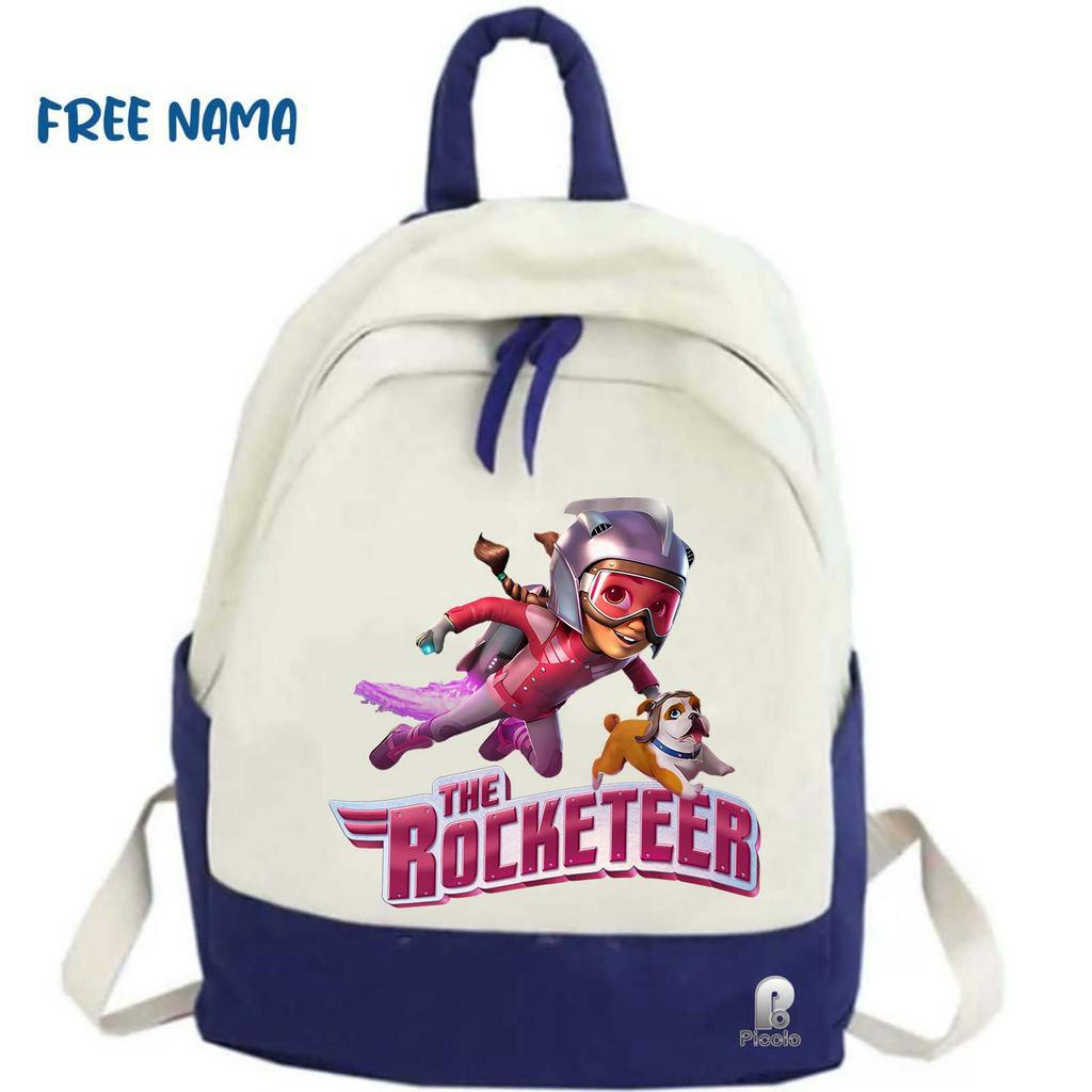 TAS RANSEL BACKPACK ANAK SEKOLAH MOTIF THE ROCKETEER (FREE NAMA)