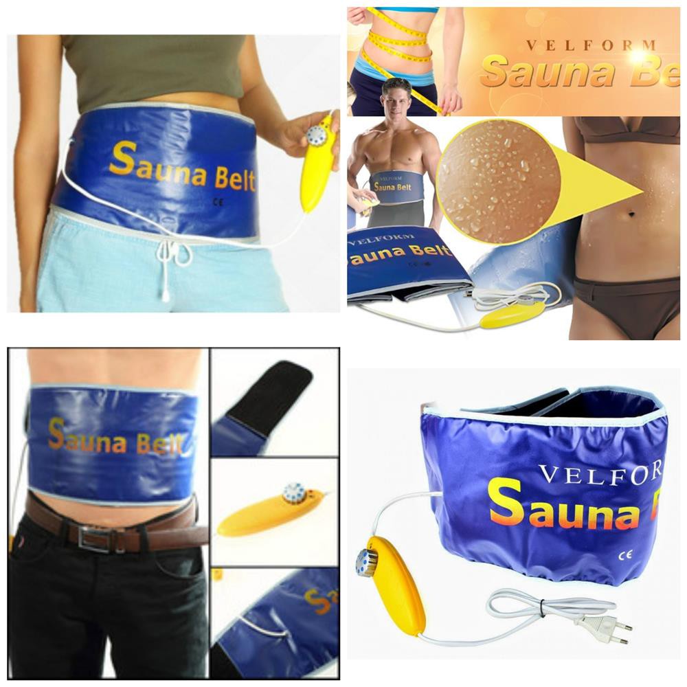 SKIKI91 - Velform Sauna Belt Sabuk Pelangsing body goals gym fitness olahraga sport wanita / Pria belly burn suite on