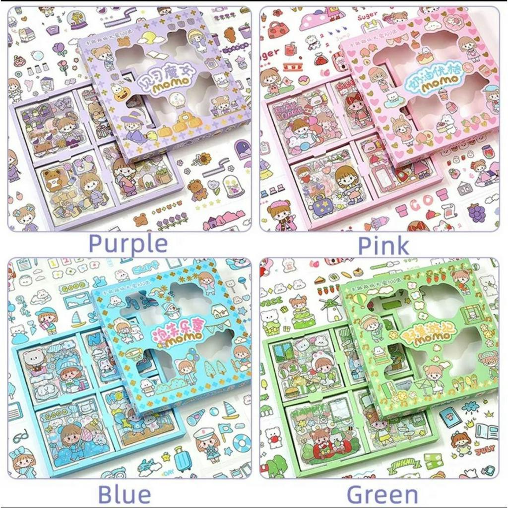 

KYR - Isi 100 Sticker Momo 2D Lucu Anti Air / Stiker Momo Anti Air / Stiker Korea Momo Anti Air Isi 100 pcs