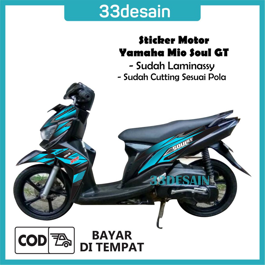 Jual Aksesoris Stiker Motor Sticker Striping Motor Yamaha Mio Soul GT 2 33Desain Indonesia Shopee Indonesia