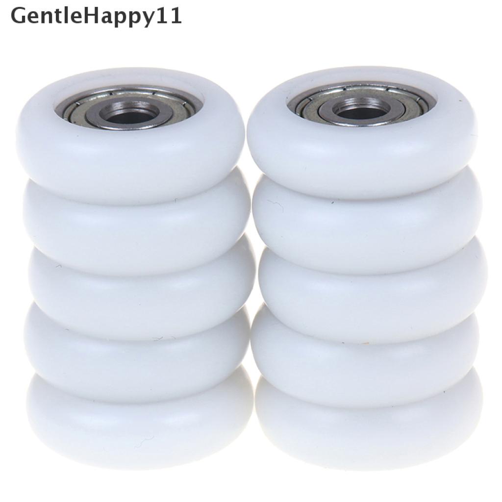 Gentlehappy 2 / 5 / 10 Pcs Roda roller Geser Pintu Geser Pengganti Bahan Plastik Untuk Kamar Mandi