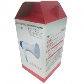 Grab Medan ZANSONG Toak Megaphone dengan Fungsi Rekaman - ZS-18 - White