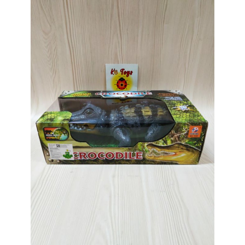 Mainan Buaya Bisa Jalan Ada Musik / Mainan Crocodile