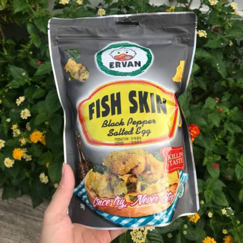 

ERVAN FISH SKIN BLACK PEPPER EGG 50GR