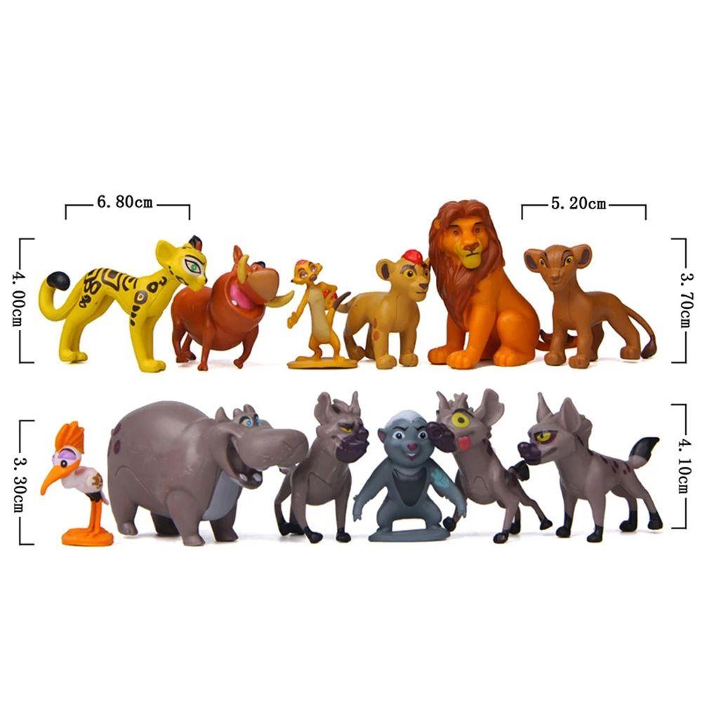 [Elegan] Lion King Action Figure Anak Hadiah 12pcs/set Kion Model Simba Mainan Ornamen Boneka Anime Lion King