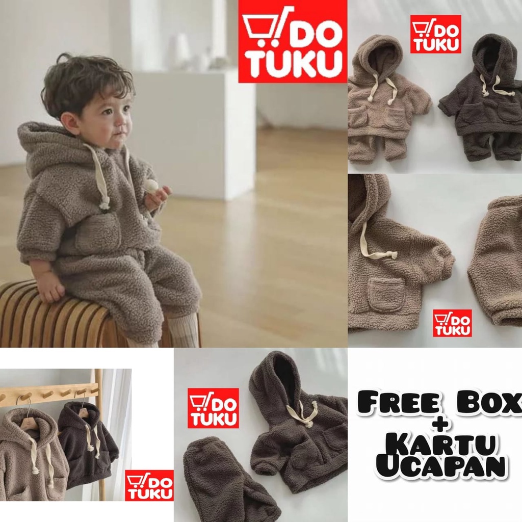 Dotu - Jaket Hoodie Bayi Anak Jaket Bayi Jaket Anak (6-15 Bulan)