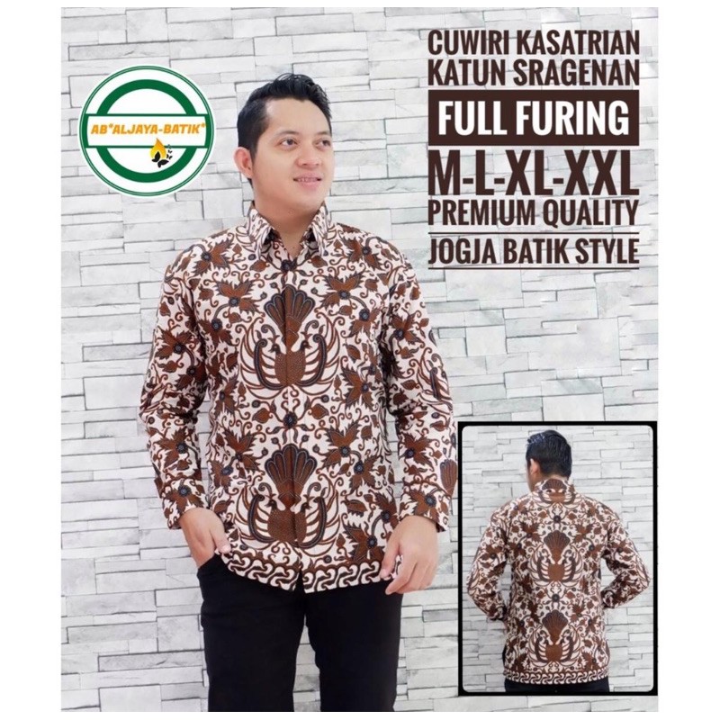 BATIK AB JAYA KSATRIAN SRAGENAN FULL FURING PANJANG