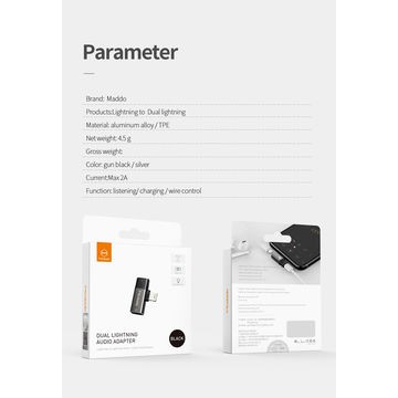 Audio Dual Lightning Mcdodo Dual Lightning Audio Adapter CA-618 Original