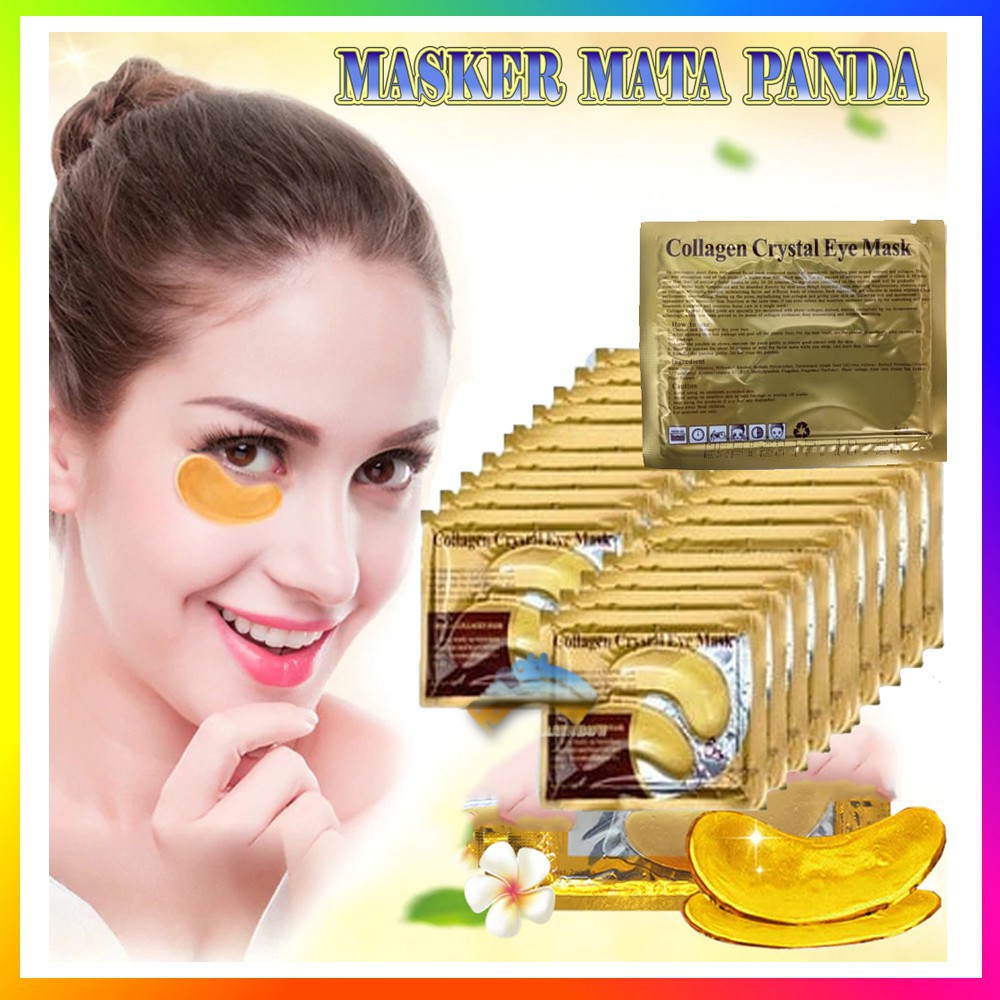 MASKER MATA - CRYSTAL COLLAGEN GOLD POWDER EYELID PATCH - GOOD QUALITY