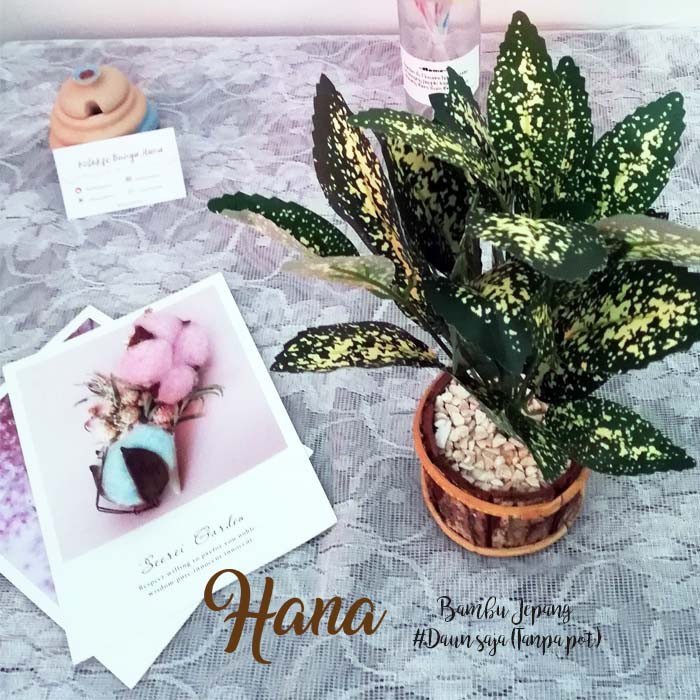 Daun bambu jepang artificial/daun plastik