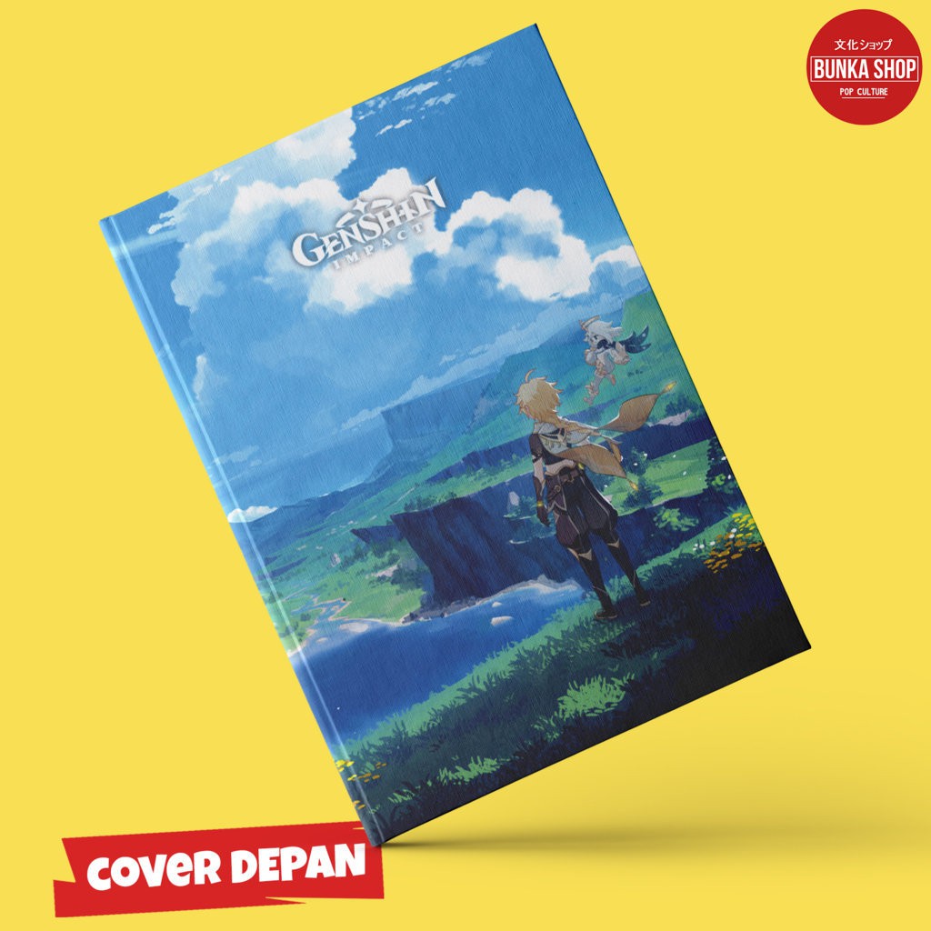 

Terlaris ✨ - Notebook Anime Game Genshin Impact Hardcover A5 Fullcover Buku Tulis Catatan Note Agenda Planner3.1.23