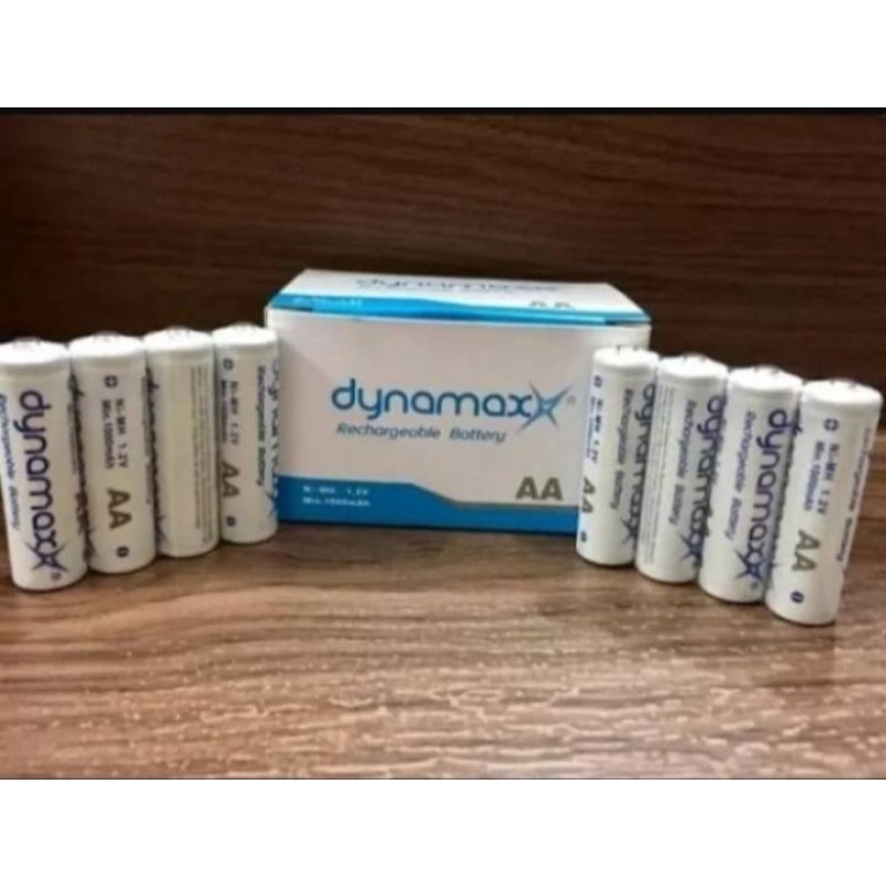 Baterai Batre Batrai Cas AA Dynamax Rechrgealbe 1000 Mah Ni-Cd 1.2 V