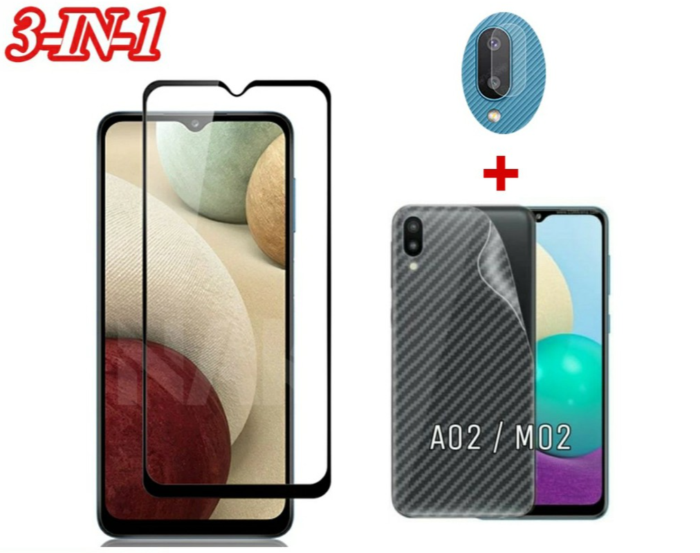 Tempered Glass Layar SAMSUNG AO2 / SAMSUNG M02 + Garskin + Camera Tempered Glass SAMSUNG A02 / M02