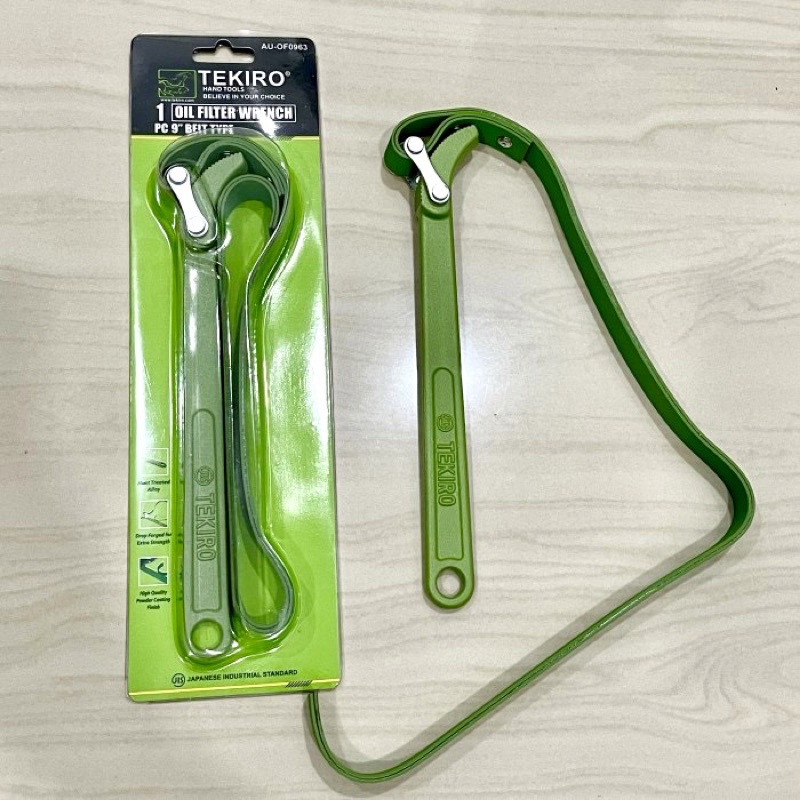 TEKIRO SABUK 9” Kunci filter oli kulit tekiro 9"inci Kunci oli sabuk kulit tekiro 9" Oli filter wren