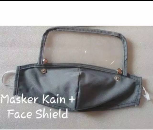 Masker 2 in 1 + Face shield