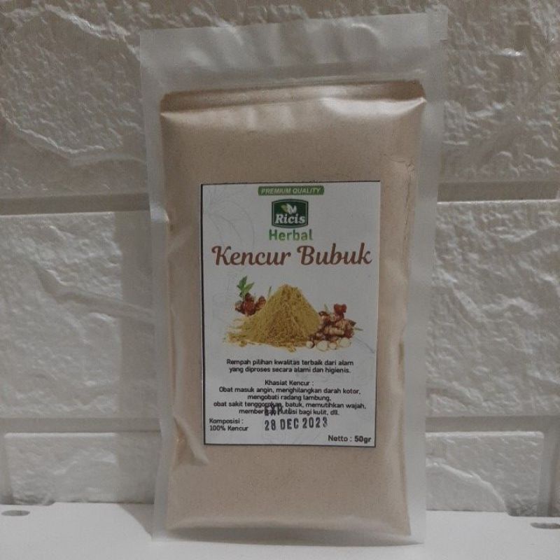 bubuk kencur herbal kencur bubuk obat anosmia herbal anosmia netto 50 gram