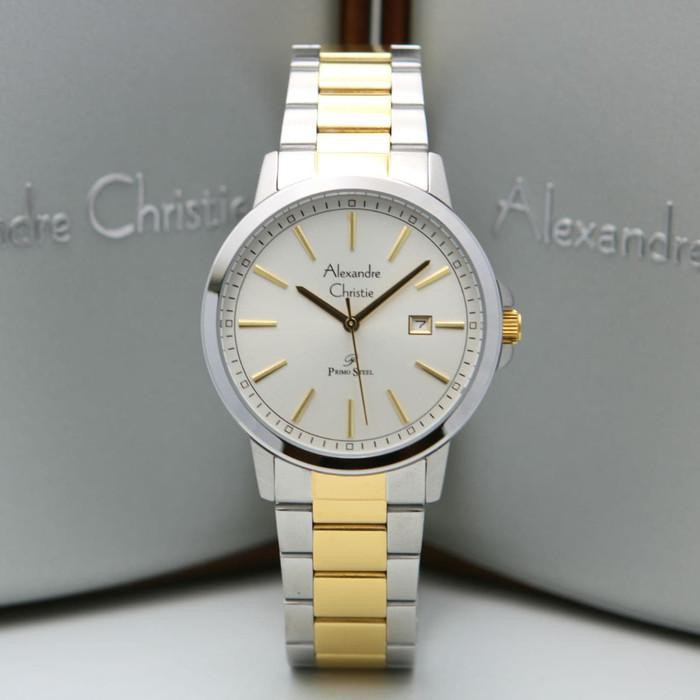 Alexandre Christie AC1014 Silver Gold Original Alexanadre Christie Pria AC 1014