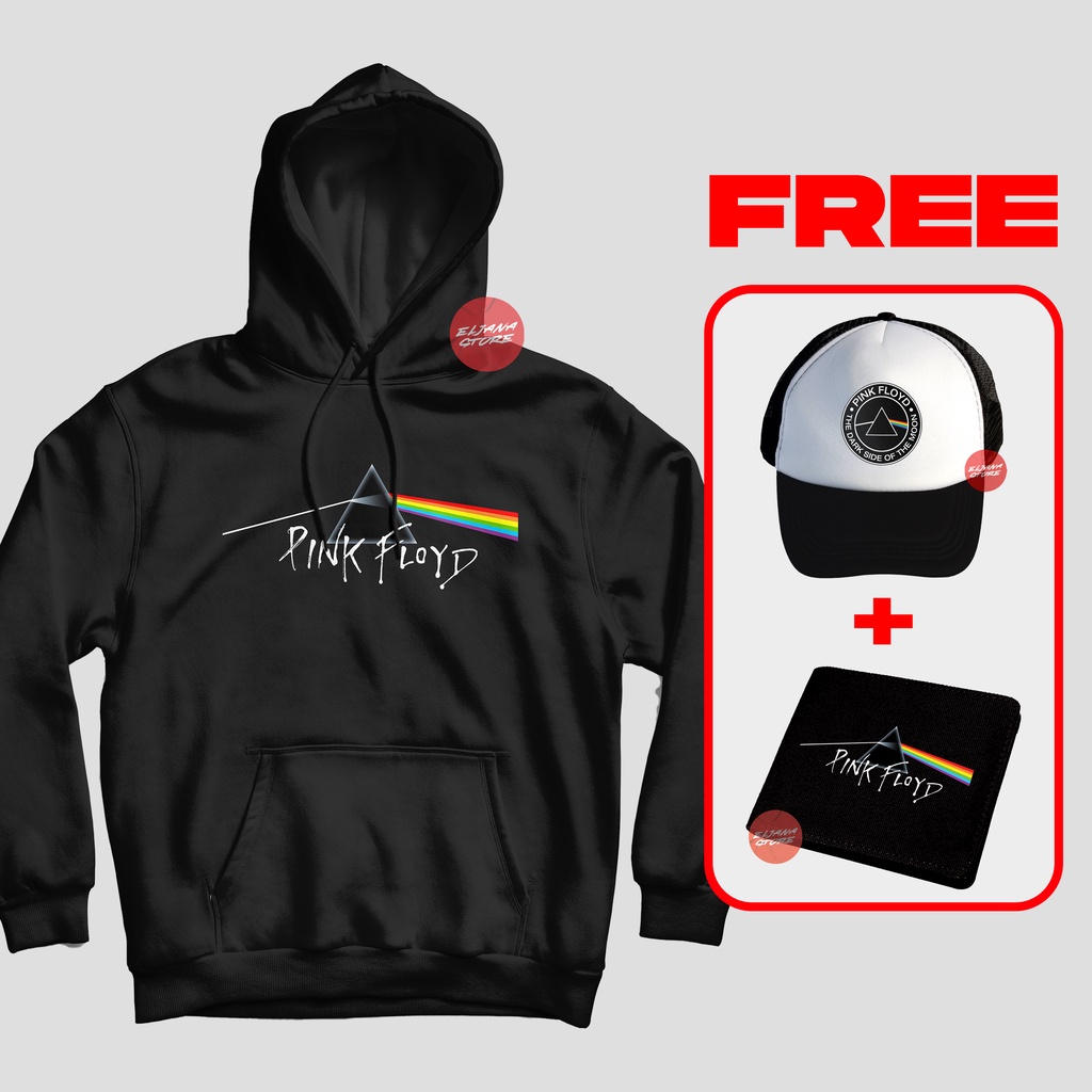 Pink Floyd Dark Side / Topi Pink Floyd / Hoodie Pink Floyd / Dompet Pink Floyd / Sweater Pink Floyd / Paket Topi Hoodie Dompet Pink Floyd / Topi Band / Hoodie Band / Dompet Band /