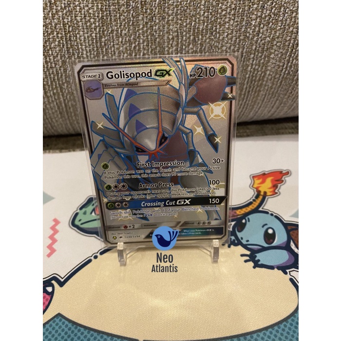 Pokemon TCG English Golisopod GX - SV48/SV94 - Shiny Rare Hidden Fates