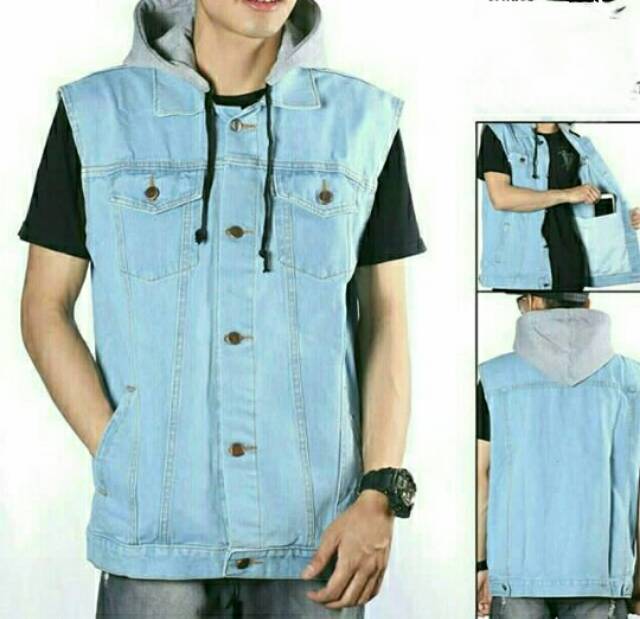 ROMPI JEANS HOODIE COWOK