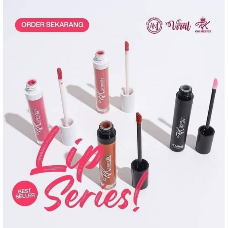 RK Lip CreamMatte WARNA LENGKAP RK Lipstik Matte Mate