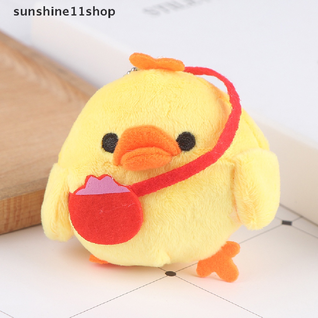 (SHO) 1pc Mainan Boneka Stuffed Plush Ayam Untuk Gantungan Kunci / Buket Bunga Pernikahan / Hadiah