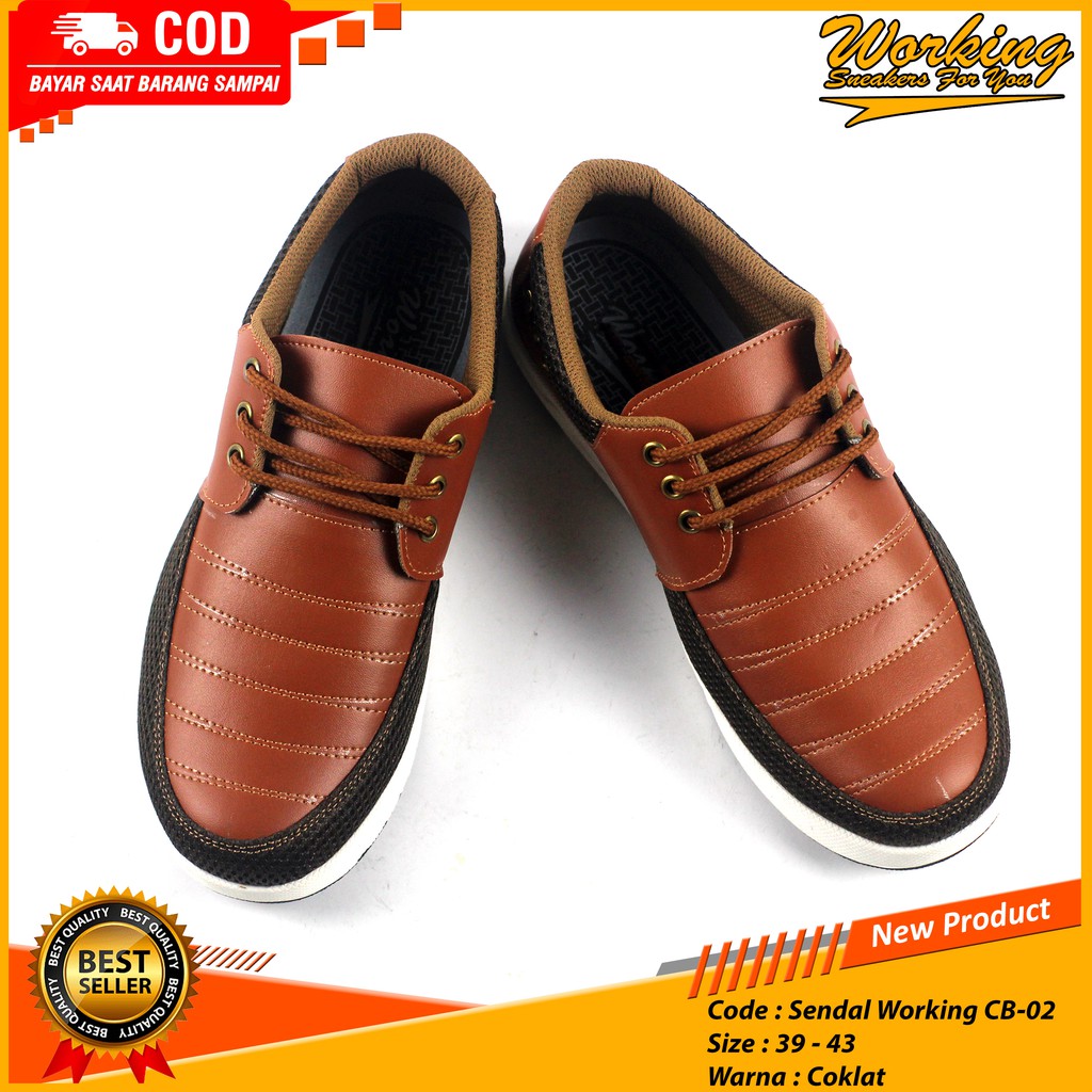 Sepatu Tali Sneakers Pria Sepatu Kerja Casual Working CB-02