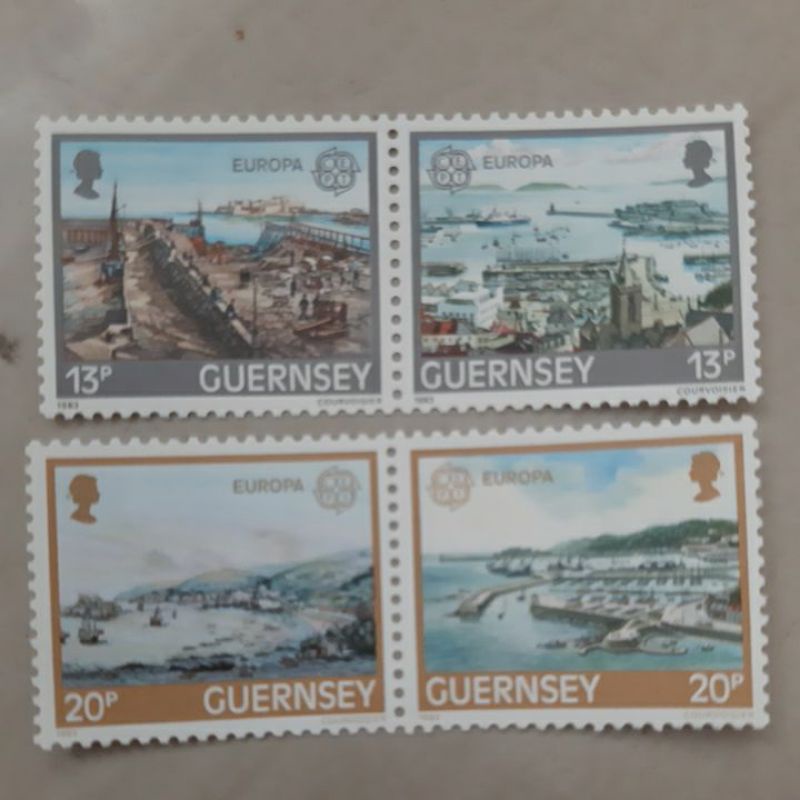 

Perangko Guernsey 1983 Nature Landscape set 4 prangko