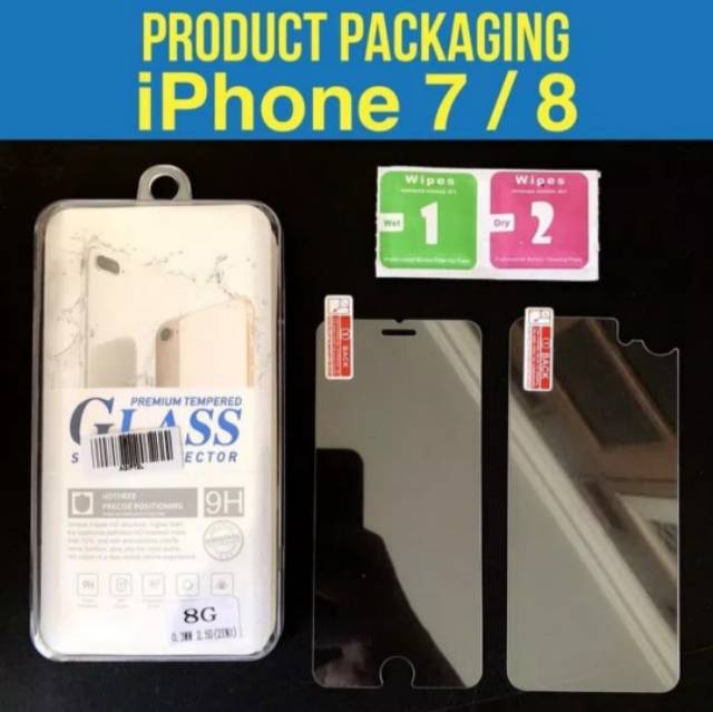 TEMPER GLASS IPHONE FRONT + BACK IPHONE 5/5s 6/6s/6+ 7/7s/7+ 8/8+-3