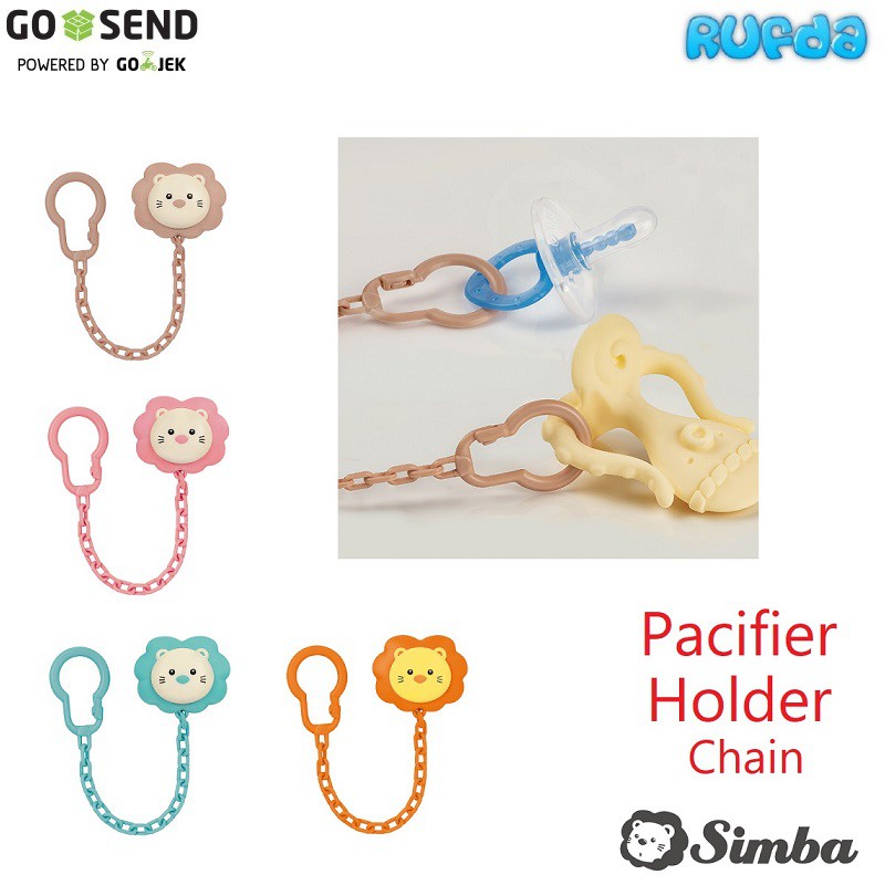 Simba Pacifier Holder Chain Tali Pengait Gantungan Empeng dan Mainan