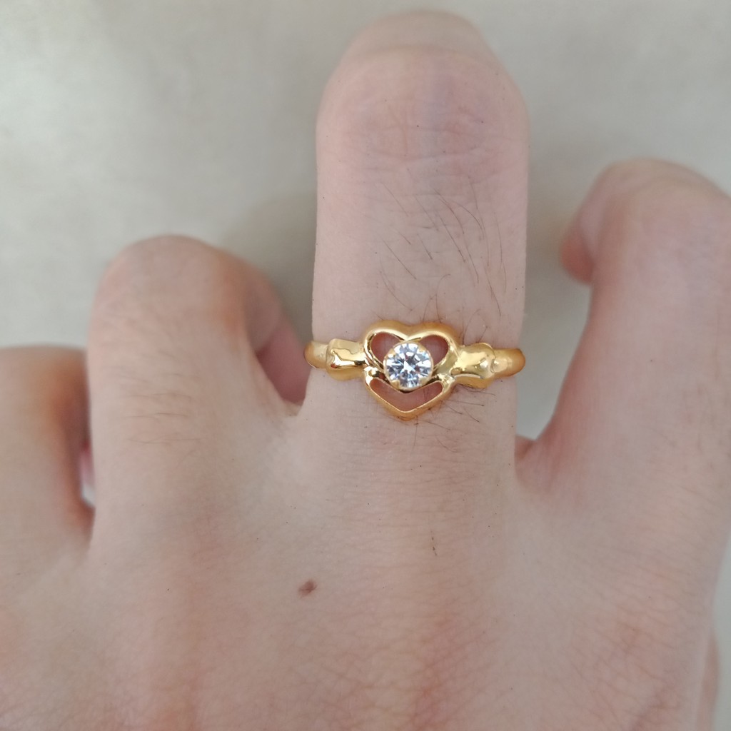 Cincin anak dan dewasa emas permata asli kadar 700 70% 16k 22 11 12 13 14 15 16 17 surabaya UBS