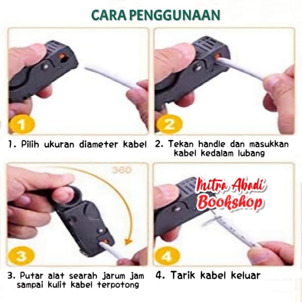 Rotary Coaxial Cable Stripper Cutter - Alat Pengupas / Pemotong Kabel